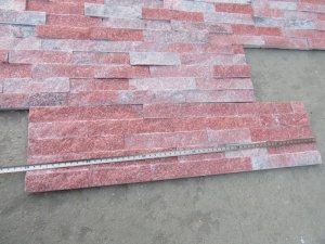 Red Quartzite Natural Culture Stone Cladding Tiles