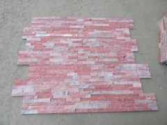 Red Quartzite Natural Culture Stone Cladding Tiles