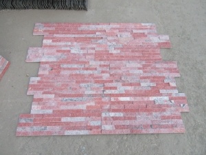 Red Quartzite Natural Culture Stone Cladding Tiles