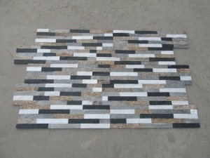 Mixed Color Quartzite Culture Stone Outdoor Veneer