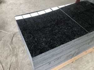 High Polished Angola Black Granite Wall Floor Tiles