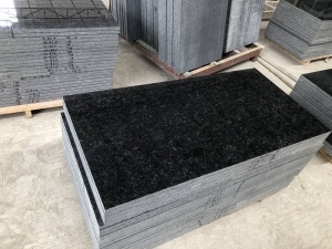 High Polished Angola Black Granite Wall Floor Tiles
