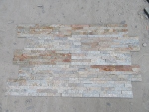 Rusty Quartzite Culture Stone Natural Fireplace Veneer