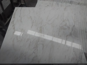 Polished Volakas White Marble Interior Wall Panel Tiles