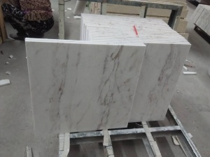 Polished Volakas White Marble Interior Wall Panel Tiles
