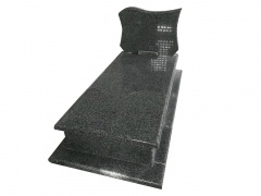 New G654 Dark Grey Granite Engraved Memorials Tombstone