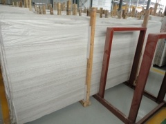 China White Wooden Marble Tile