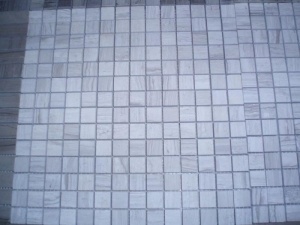 White Wooden Grain Marble Tile Polished Wall Cladding Panel