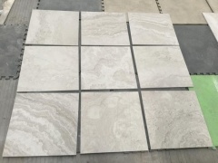 Wooden White Marble Slabs Tiles Cross-Cut