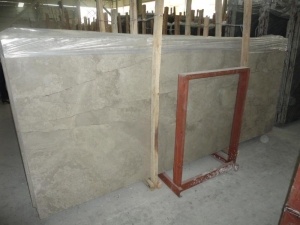 Wooden White Marble Slabs Tiles Cross-Cut