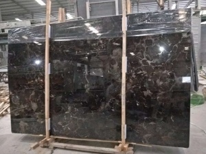 China Dark Emperador Brown Marble Slabs Tiles