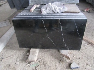 Nero Marquina Black Marble Slabs Tiles Poject
