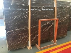 China Brown Marble Slabs Tile