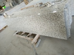 Bala Flower White China Granite Vanity Bath Tops