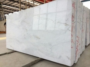 China Castro White Marble Arabescato Venato Polished Slab Tile Cut to Size Project