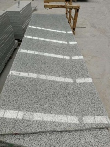 Bianco Crystal Granite G603 Light Grey Granite Slab Tiles Project Good Quality