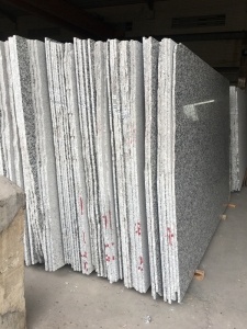 China White Silver Grey Sea Wave Flower Granite Big Slabs