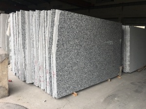 China White Silver Grey Sea Wave Flower Granite Big Slabs