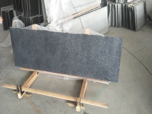 Angola Black Granite Polished Honed Wall Floor Tiles