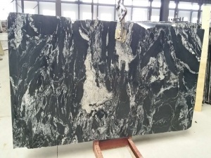 Polished Chinese Black Royal Ballets Granite Slabs