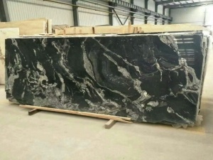 Polished Chinese Black Royal Ballets Granite Slabs