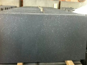 New G684 Black Granite Tiles Flamed And Brushed