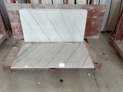 High Polished Guangxi White Marble Tile