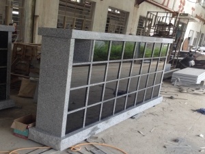 Grey Color G603 Granite Columbarium Niche For Sale Prices