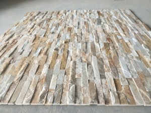 China Rust Slate Stacked Yellow Veneer Cultured Stone