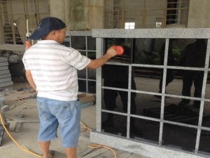 Grey Color G603 Granite Columbarium Niche For Sale Prices