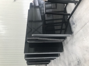 New Chinese Absolute Black Granite Shanxi Black Tiles Slab