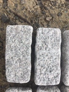 China Grey Granite Cube G623 Tumbled Cobble Stone