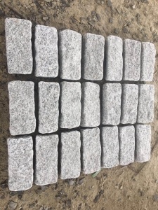China Grey Granite Cube G623 Tumbled Cobble Stone