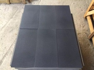 Hainan Honed Black Basalt Tiles Wall Covering