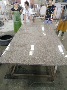 Polished Luoyuan Red G664 Granite Small Slabs