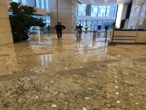 Giallo Fiorito Golden Polished Granite Slabs