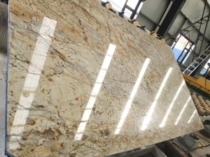 Giallo Fiorito Golden Polished Granite Slabs