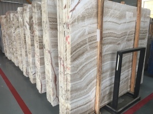 China Yellow Wooden Jade Marble Slab