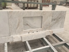 Castro White Polished Marble For Countertop