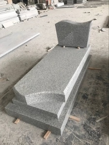 G603 Grey Granite Cemetery Tombstone Israel Style