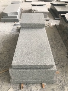 G603 Grey Granite Cemetery Tombstone Israel Style