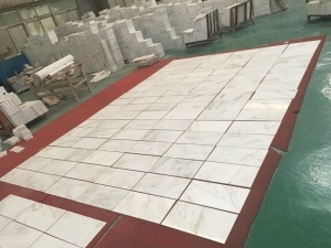 Castro White Marble Tile Cut to Size For Project
