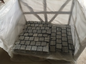 Gray Landscape Granite Mesh Backed Pavers