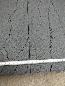 Hainan Black Basalt Lava Stone Rough Tiles