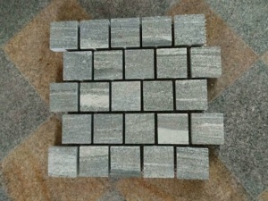 Gray Landscape Granite Mesh Backed Pavers