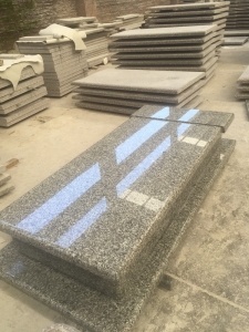 Swan blue Grey Granite Western Style Tombstone Monument