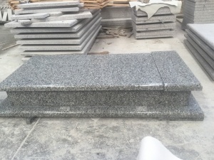 Swan blue Grey Granite Western Style Tombstone Monument