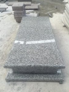 Swan blue Grey Granite Western Style Tombstone Monument