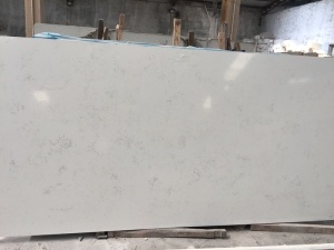 China White Cararra Quartz Polished Kitchen Countertops