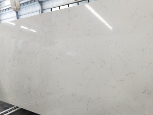 Middle Bianco Cararra Slabs Artificial White Quartz